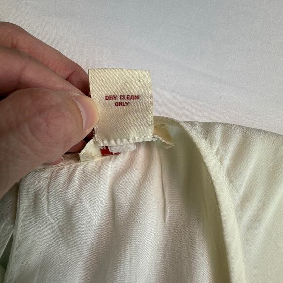 Sundance Ivory & Black Maxi Dress Blue Embroidered Lagenlook Style Size XL - Picture 9 of 16